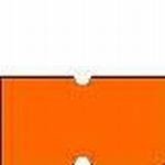 CEN. ETIKETY COLA-PLY ORANZOVE 22x12 /48ks/