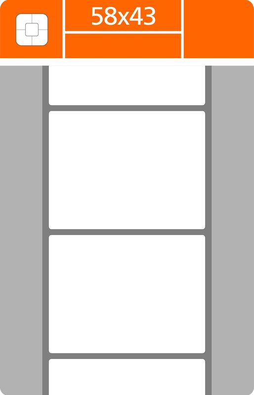 Termo etikety 58,00x43,00    1000e